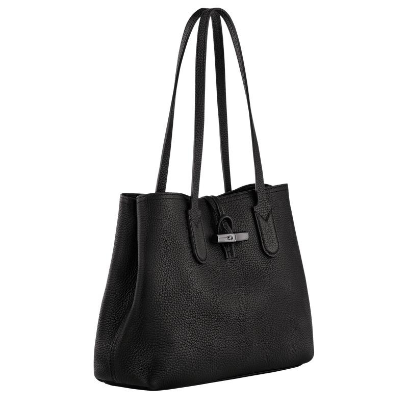 Bolso Tote Longchamp Roseau Essential M Mujer Negras | 8072-FWVJP