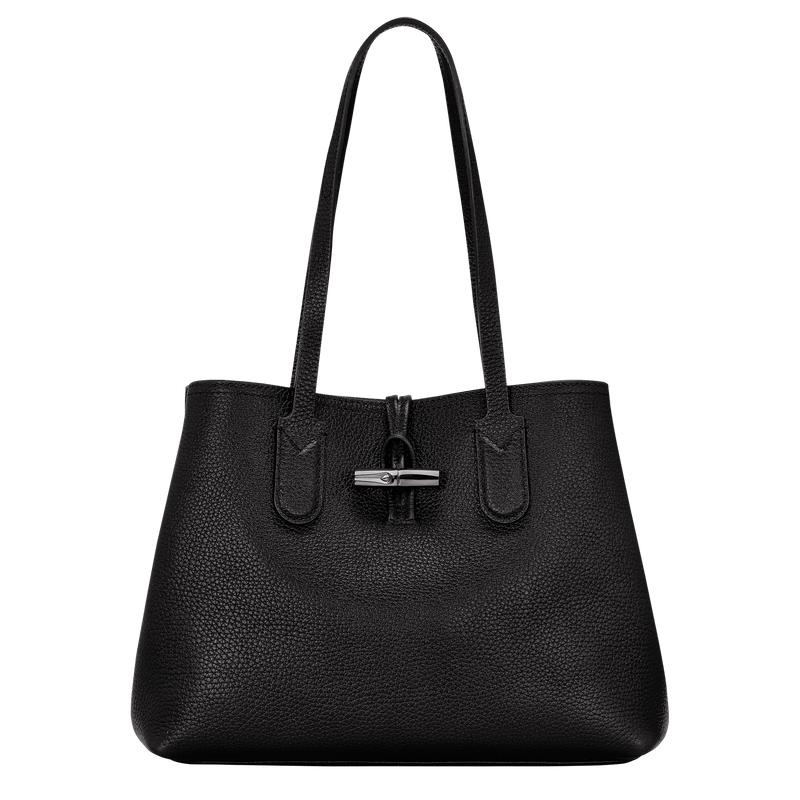 Bolso Tote Longchamp Roseau Essential M Mujer Negras | 8072-FWVJP