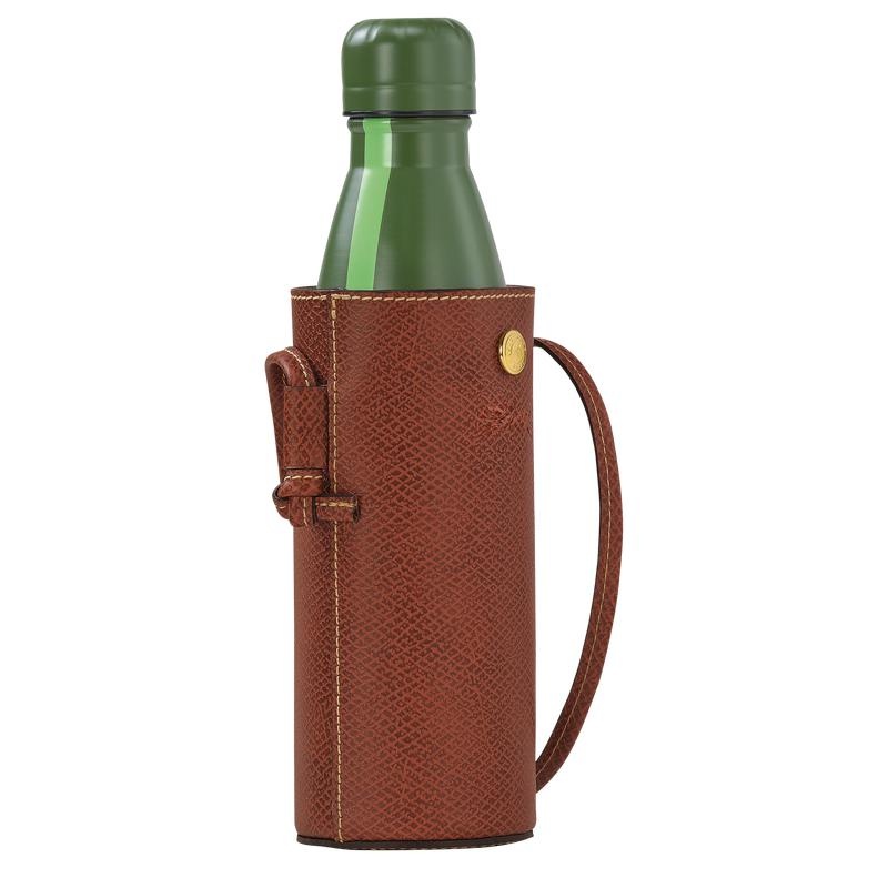 Bottle Holder Bag Longchamp Épure Bottle Hombre Marrones | 8273-WZSHK