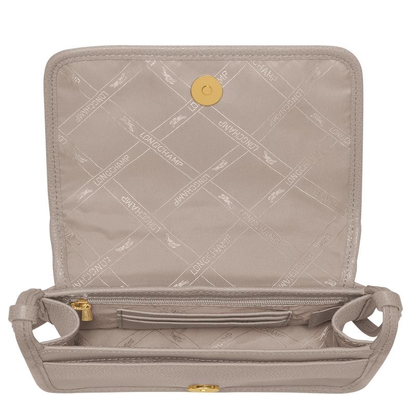 Clutch Longchamp Le Foulonné XS Mujer Gris | 0461-EPYFJ