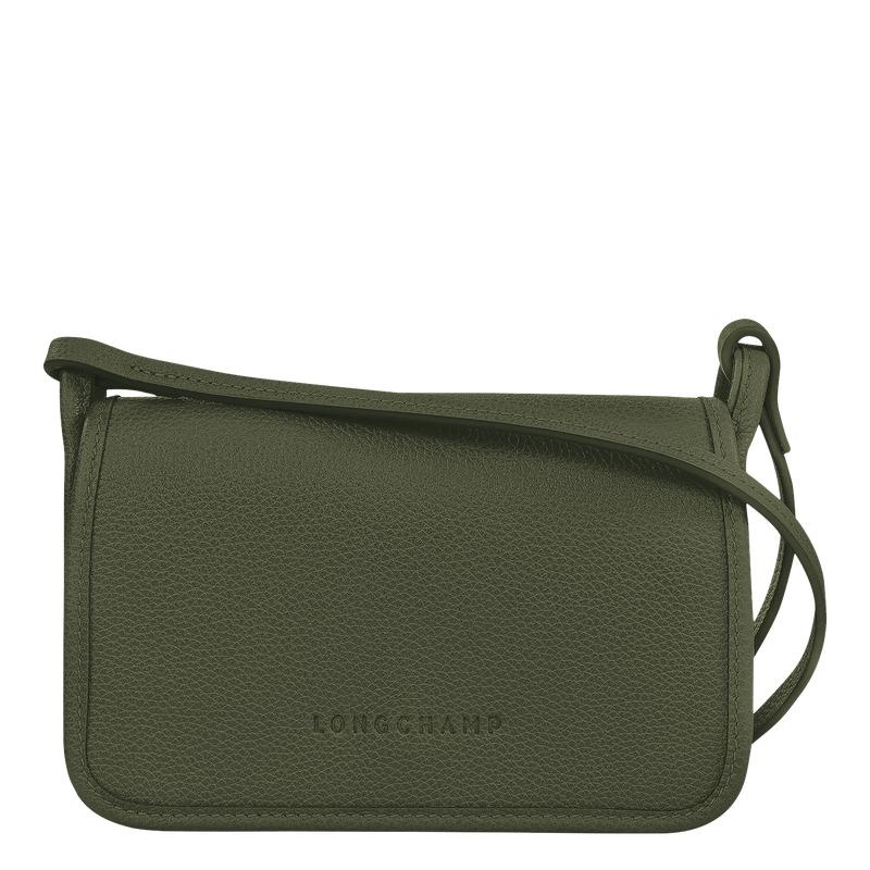 Clutch Longchamp Le Foulonné XS Mujer Kaki | 0967-SHDMR