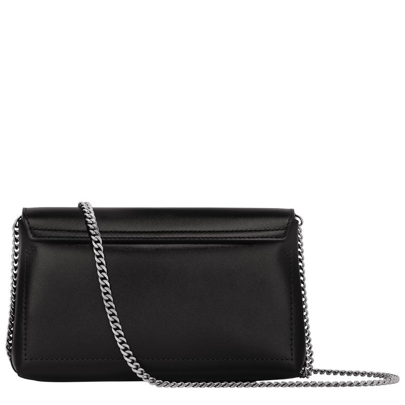 Clutch Longchamp Roseau Mujer Negras | 5197-LWPAJ