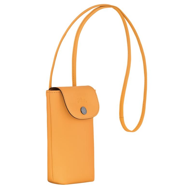 Funda Longchamp Le Pliage Xtra with leather lace Mujer Albaricoque Naranjas | 2395-MVCSP