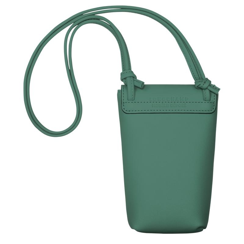 Funda Longchamp Le Pliage Xtra with leather lace Mujer Verde | 8542-ZGEBY