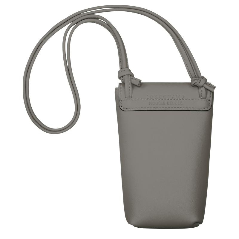 Funda Longchamp Le Pliage Xtra with leather lace Mujer Gris | 9231-FEYNT