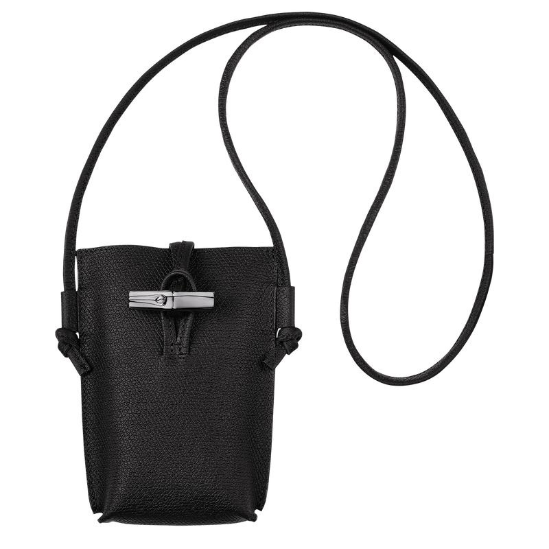 Funda Longchamp Roseau with lace Hombre Negras | 8360-LSBRJ