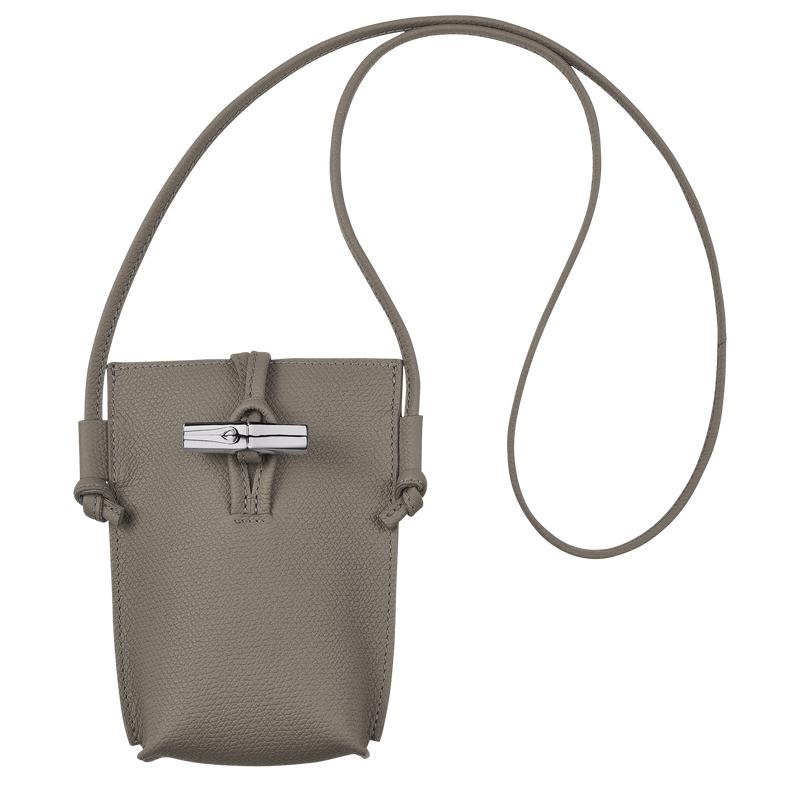 Funda Longchamp Roseau with lace Hombre Gris | 5162-TYSCX