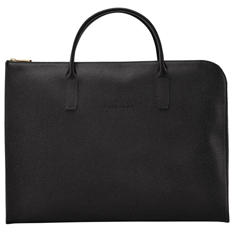 Maletín Longchamp Le Foulonné S Hombre Negras | 3718-ERQPA