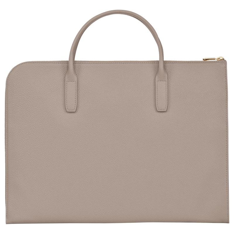 Maletín Longchamp Le Foulonné S Mujer Gris | 4327-JSXOA