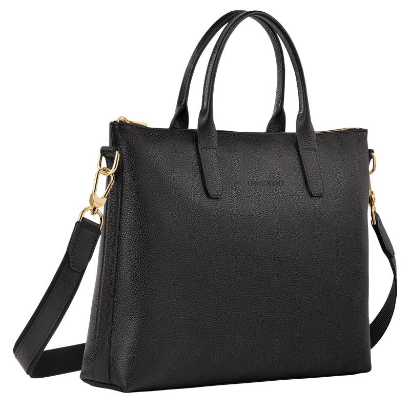 Maletín Longchamp Le Foulonné S Mujer Negras | 5374-NSCQV