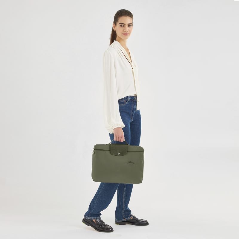 Maletín Longchamp Le Pliage Green S Hombre Verde | 4823-UNGWY