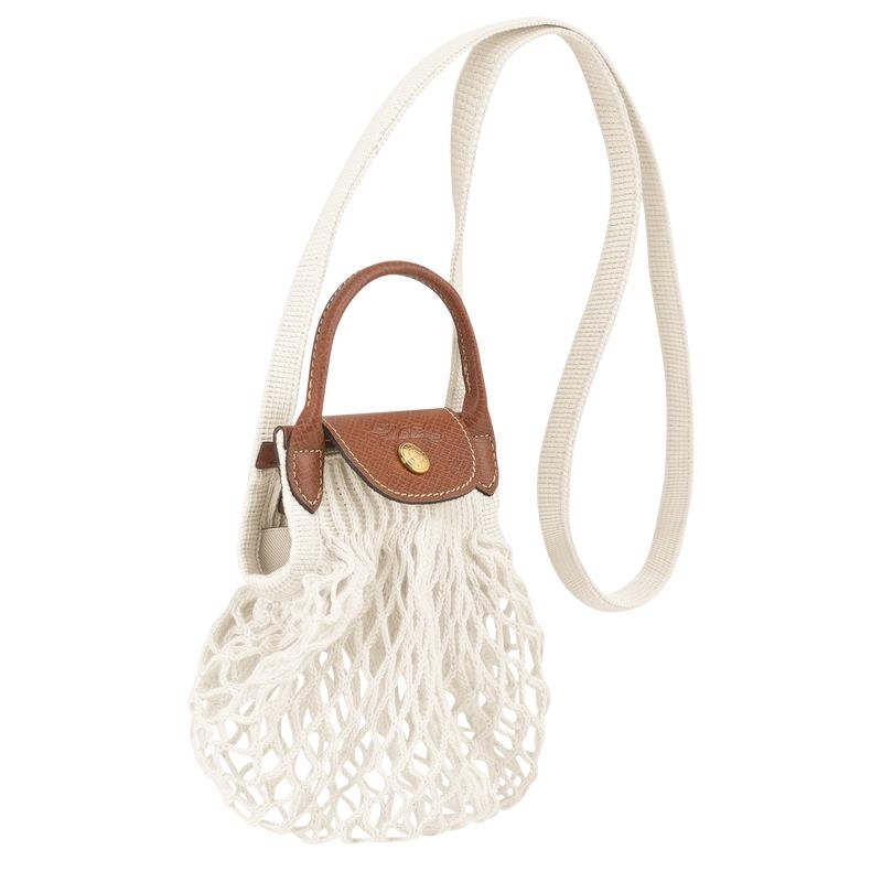 Mesh Bag Longchamp Le Pliage Filet XS Mujer Blancas | 6297-CBLKN