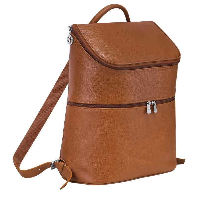 Mochilas Longchamp Le Foulonné Hombre Marrones | 6728-HWSOC