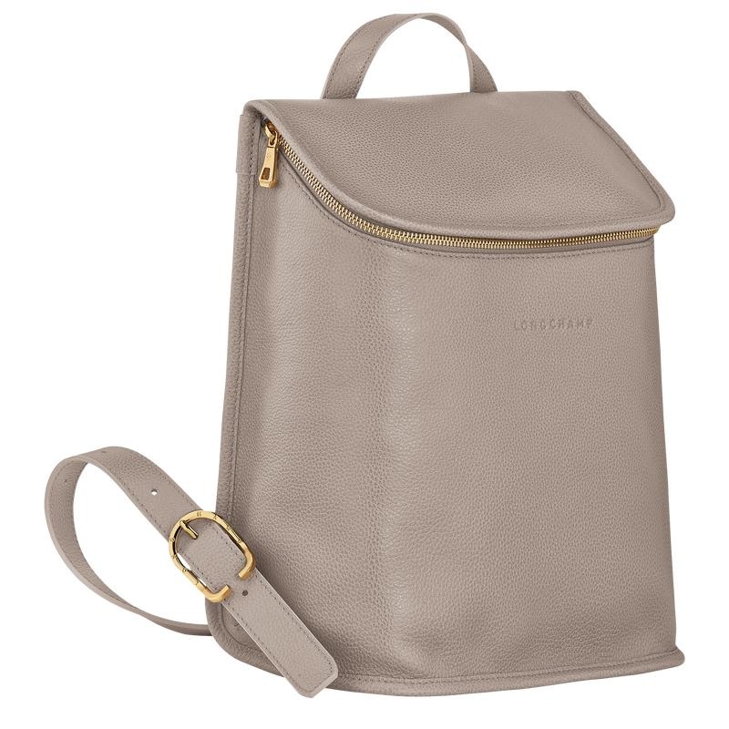 Mochilas Longchamp Le Foulonné Mujer Gris | 5926-SNBEK