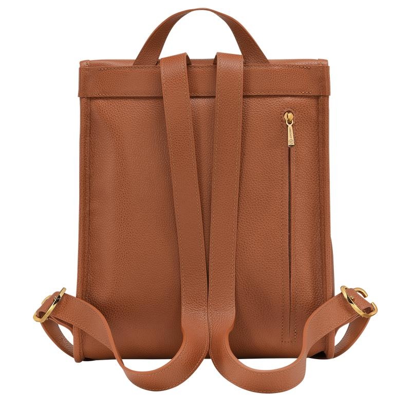 Mochilas Longchamp Le Foulonné Mujer Marrones | 0534-QGYDH