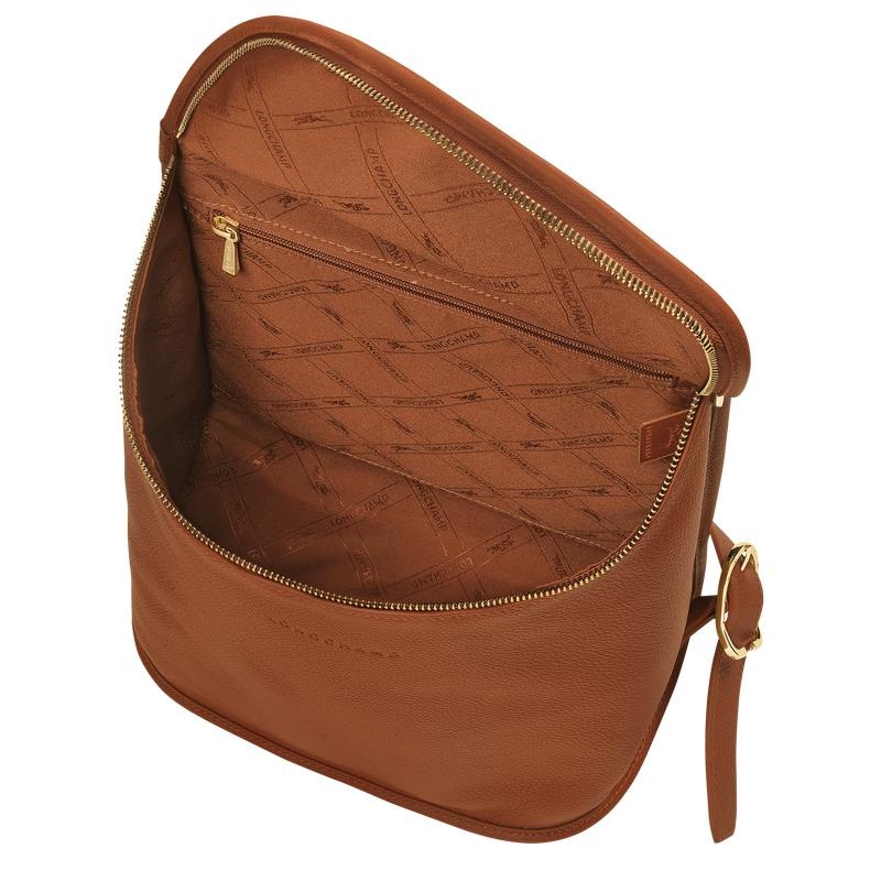 Mochilas Longchamp Le Foulonné Mujer Marrones | 0534-QGYDH