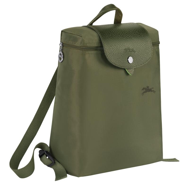 Mochilas Longchamp Le Pliage Green M Hombre Verde | 7695-RNSGY