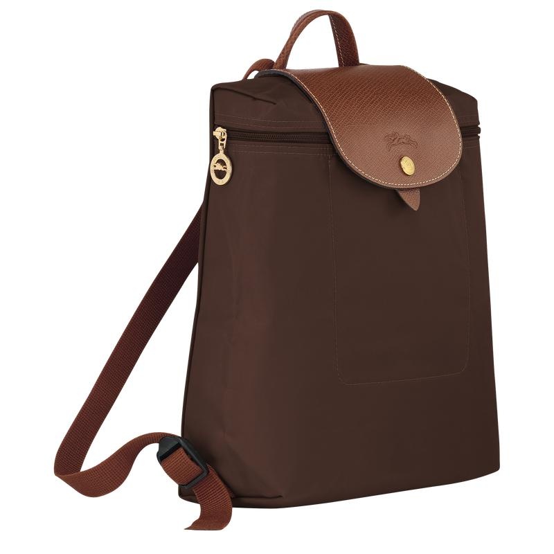 Mochilas Longchamp Le Pliage Original M Mujer Marrones | 7145-YBFGR