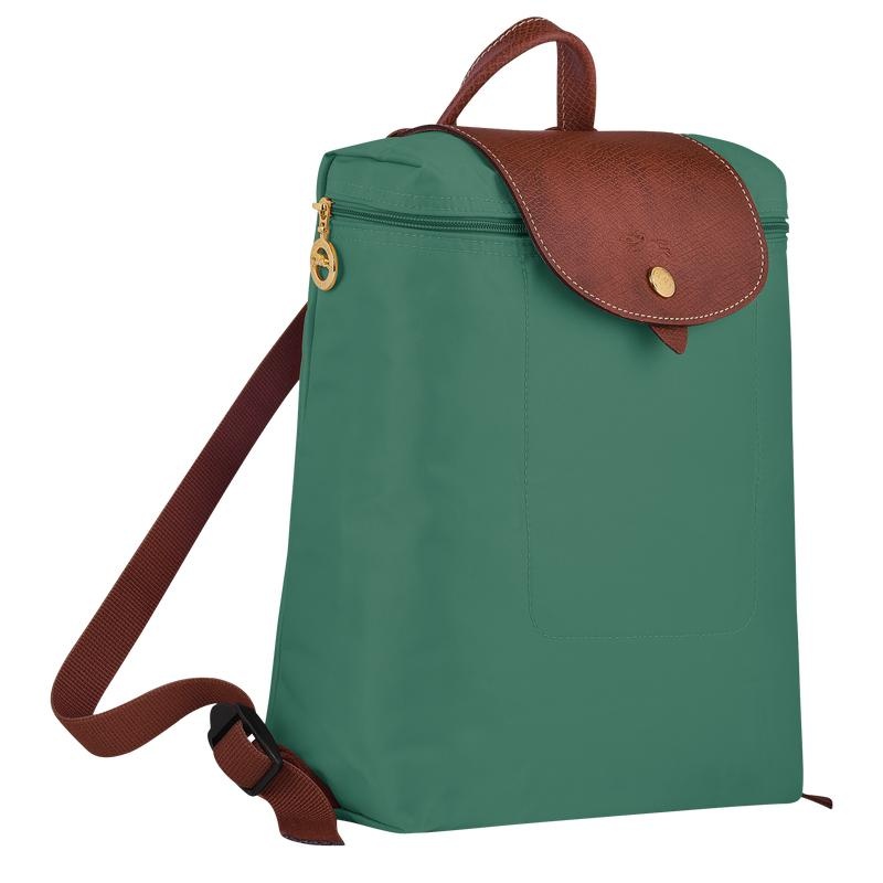 Mochilas Longchamp Le Pliage Original M Mujer Verde | 0765-BAHGT