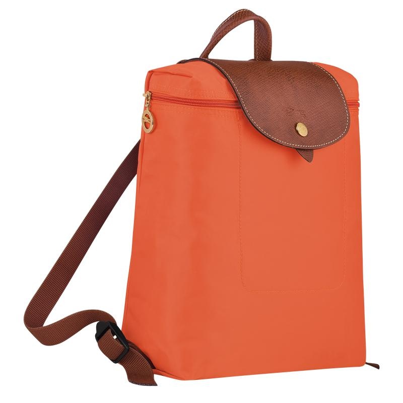 Mochilas Longchamp Le Pliage Original M Hombre Naranjas | 8402-RDGPC