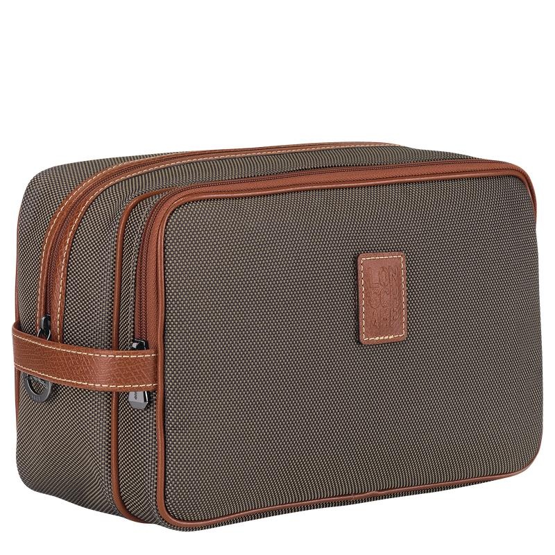 Neceser De Baño Longchamp Boxford Hombre Marrones | 0684-NVXLI