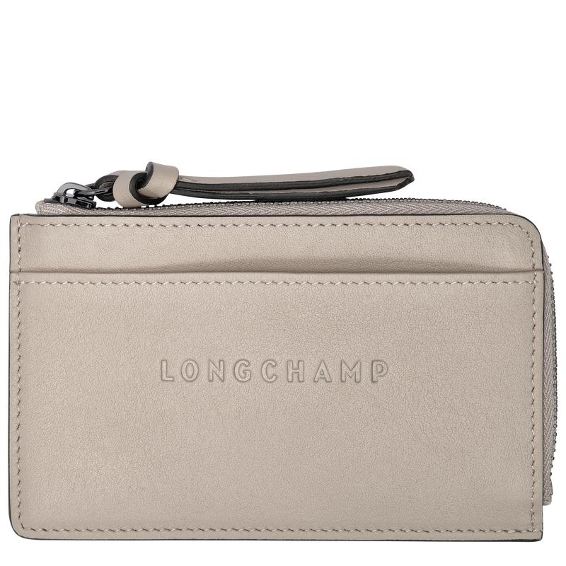 Tarjeteros Longchamp 3D Hombre Gris | 7429-BWFHK