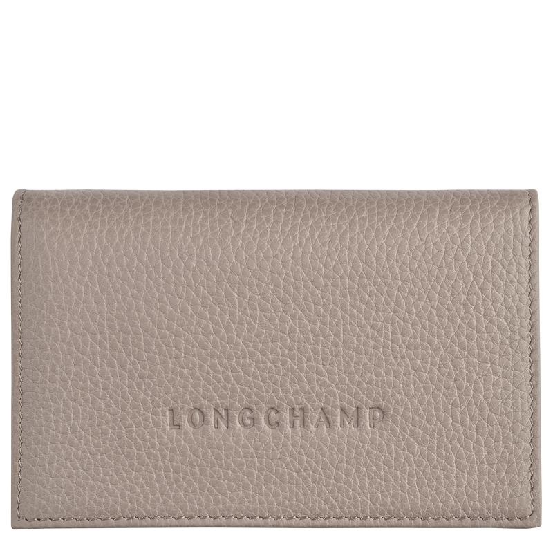 Tarjeteros Longchamp Le Foulonné Mujer Gris | 9127-VSUNF